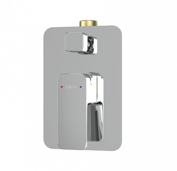 1/2" 4 Way Turn Diverter Shower Mixer (SS Disc)