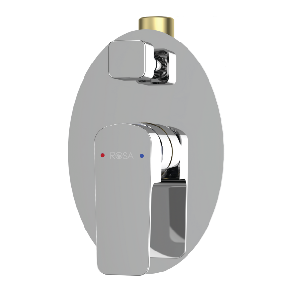 1" 4 Way Turn Diverter Shower Mixer (Brass Disc)