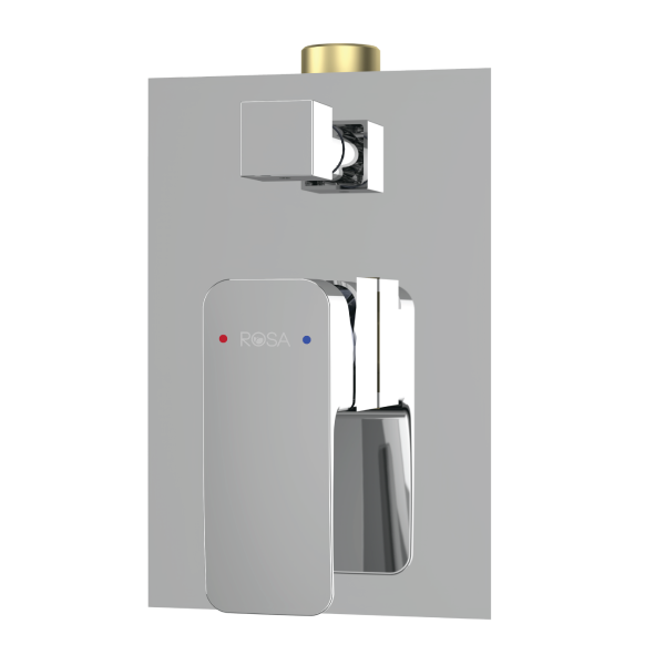 1/2" 4 Way Turn Diverter Shower Mixer (Brass Disc)