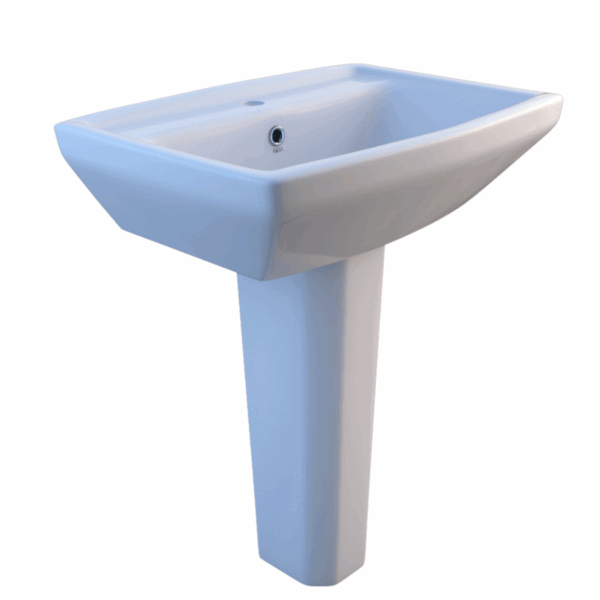 Gracielia 50cm Wash Basin Full Pedestal