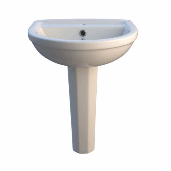 Marina Wash Basin 60 Cm Full Pedstal