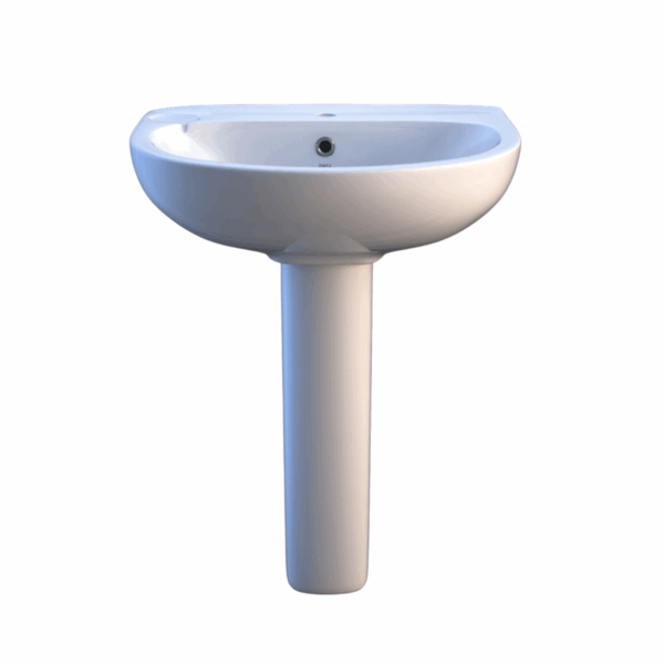 Ritz 50cm Wash Basin Full Pedestal