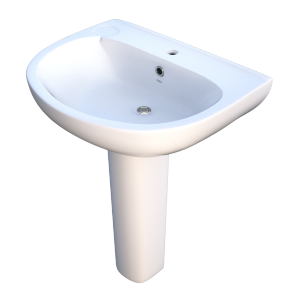 Ritz 50cm Wash Basin Full Pedestal