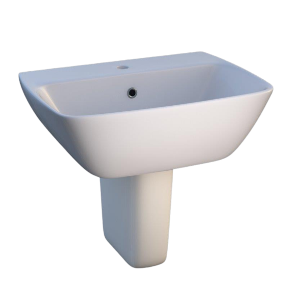Thames 40cm Wash Basin Semi Pedestal