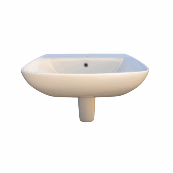 Thames 55cm Wash Basin Semi Pedestal