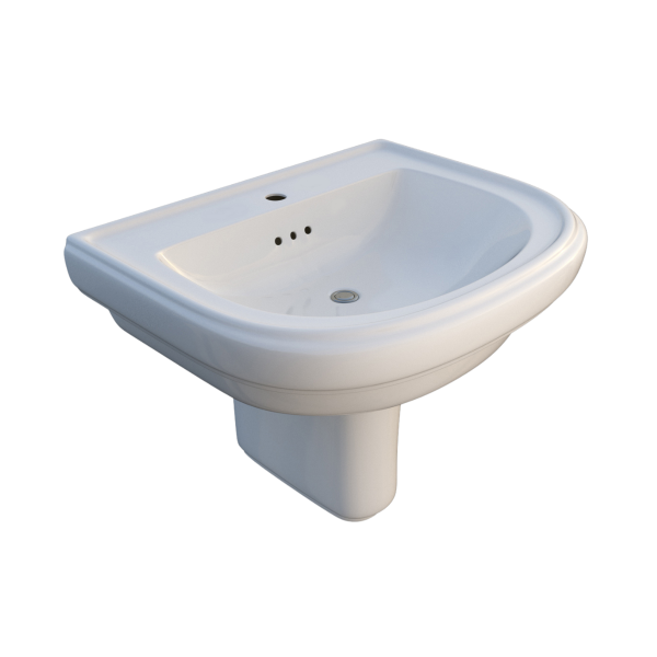 Topaz 58cm D Shape Semi Pedestal