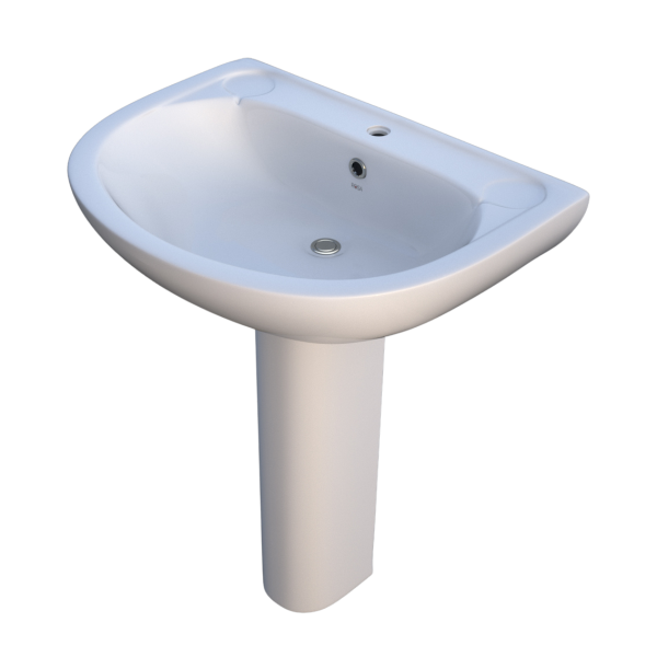 Valentina 60cm Wash Basin Full Pedestal
